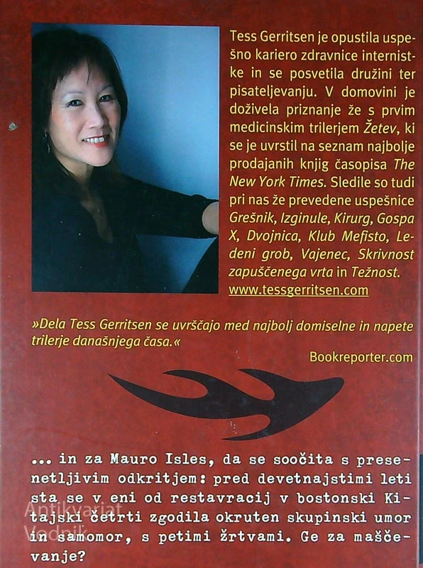 TIHO DEKLE, Tess Gerritsen