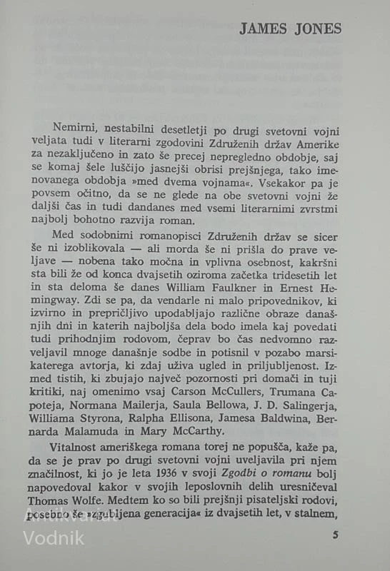 OD TOD VEČNOSTI (I. in II. knjiga), James Jones