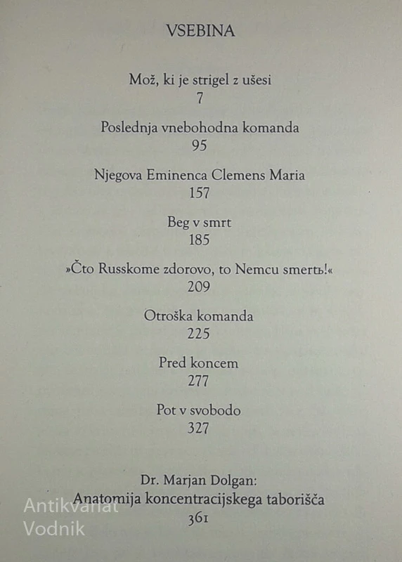 MOŽ, KI JE STRIGEL Z UŠESI, Vladimir Kralj