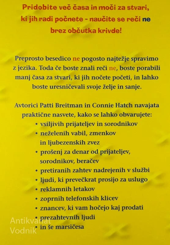 KAKO REČI NE BREZ OBČUTKA KRIVDE, P. Breitman & C. Hatch