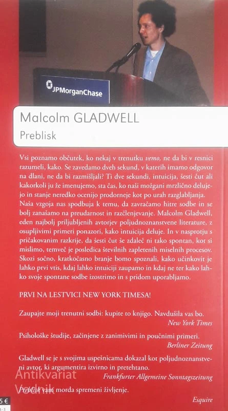 PREBLISK, Malcolm Gladwell