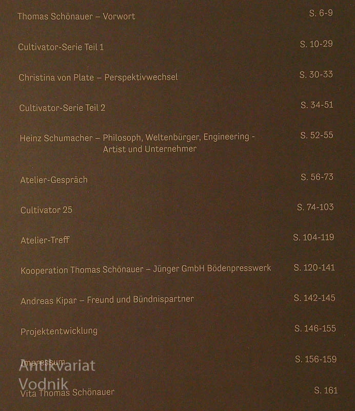 THOMAS SCHÖNAUER; CULTIVATOR