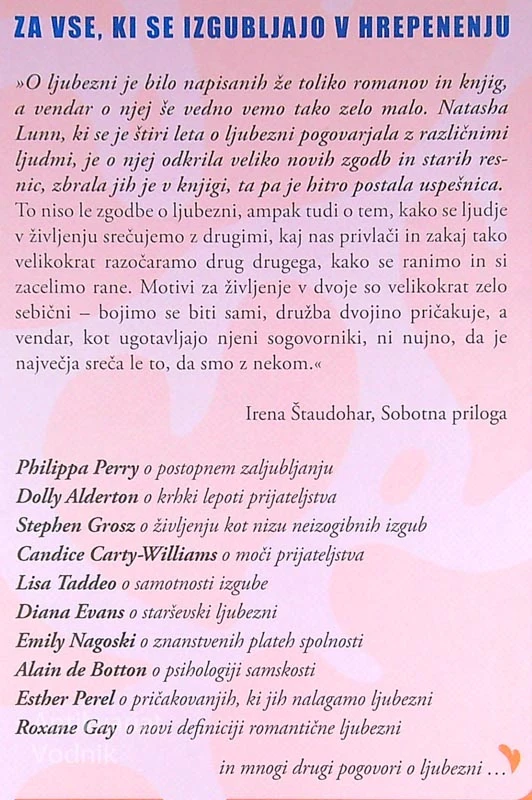 POGOVORI O LJUBEZNI, Natasha Lunn