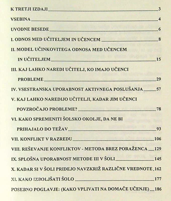 TRENING; VEČJE UČINKOVITOSTI ZA UČITELJE, dr. Thomas Gordon