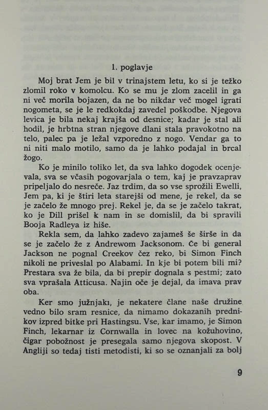 NE UBIJAJ SLAVCA, Harper Lee