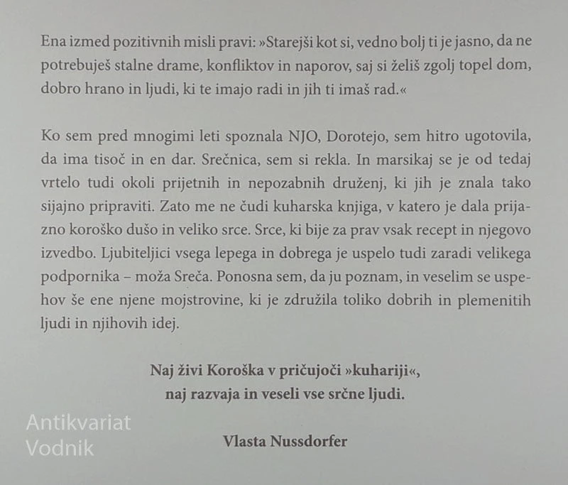 KUHARIJA PO KOROŠKO, Doroteja Omahen