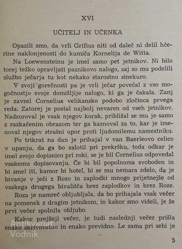 ČRNI TULIPAN, 1. in 2. del, A. Dumas