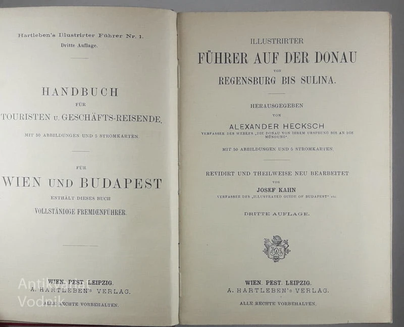 ILLUSTRIRTER FÜHRER AUF DER DONAU VON REGENSBURG BIS SULINA
