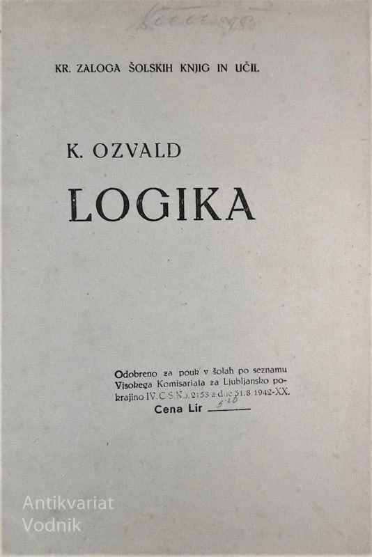 LOGIKA, uvod v znanstveno mišljenje, K. Ozvald