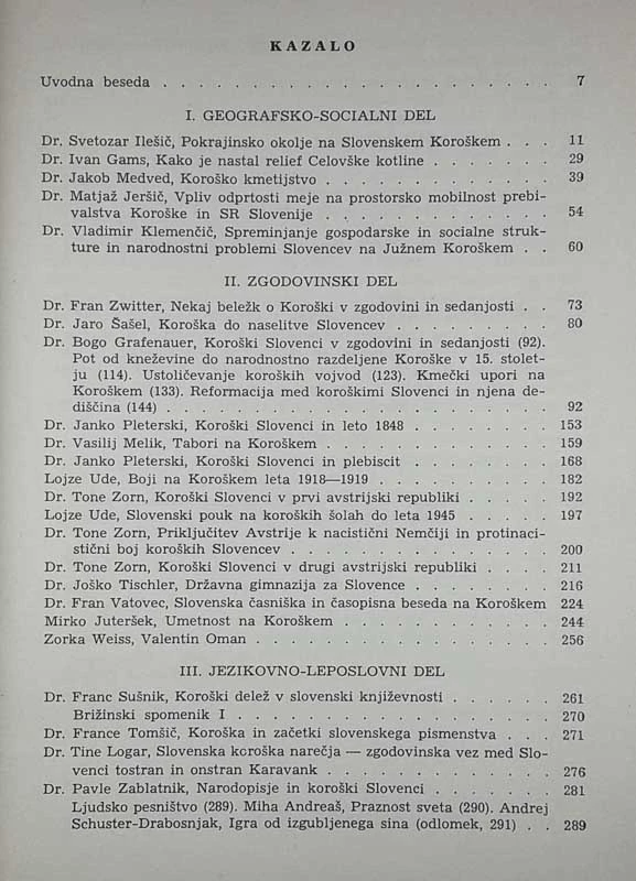 KOROŠKA IN KOROŠKI SLOVENCI, Vladimir Klemenčič