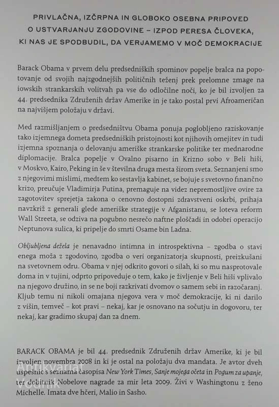 OBLJUBLJENA DEŽELA, Barack Obama