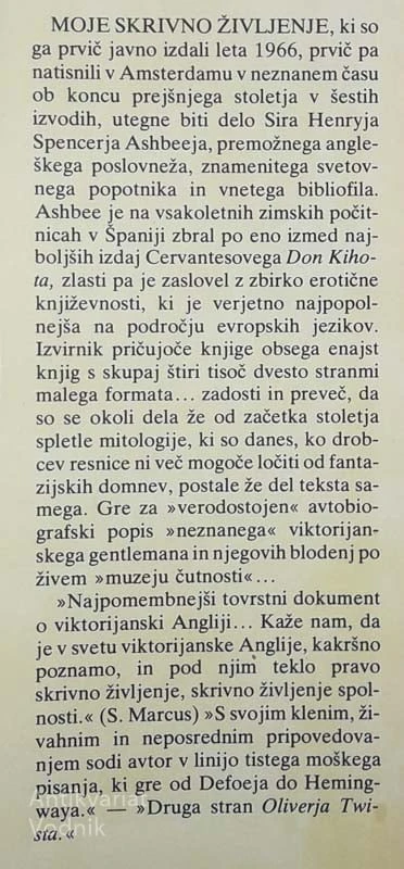 MOJE SKRIVNO ŽIVLJENJE, Walter