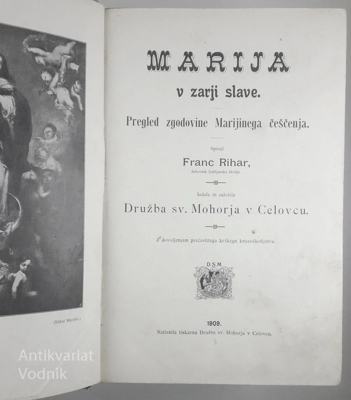 MARIJA V ZARJI SLAVE, Franc Rihar