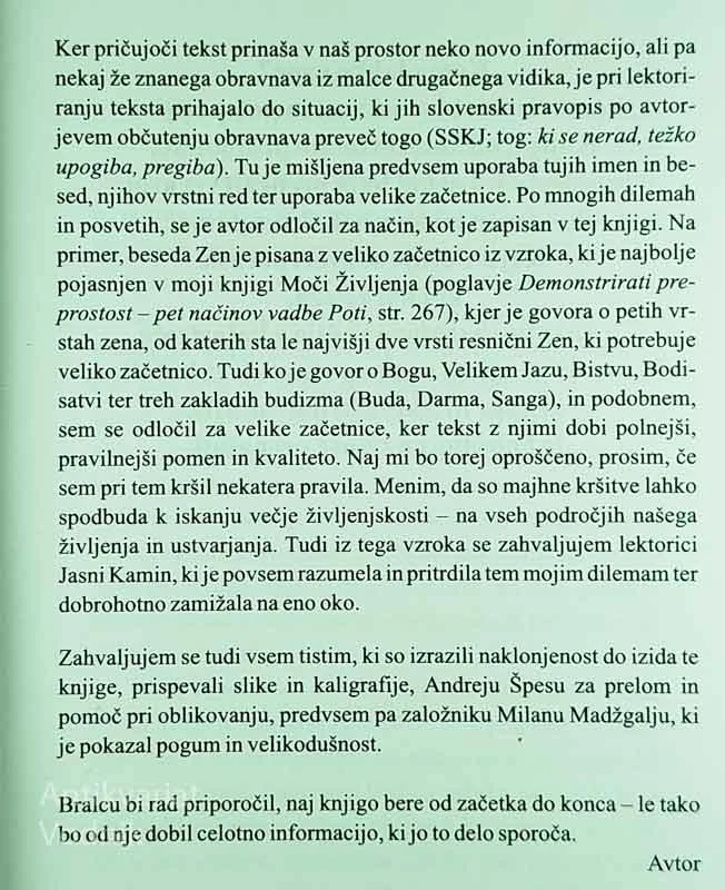 DNEVNIK POT K ZENU, Jernej Mehle