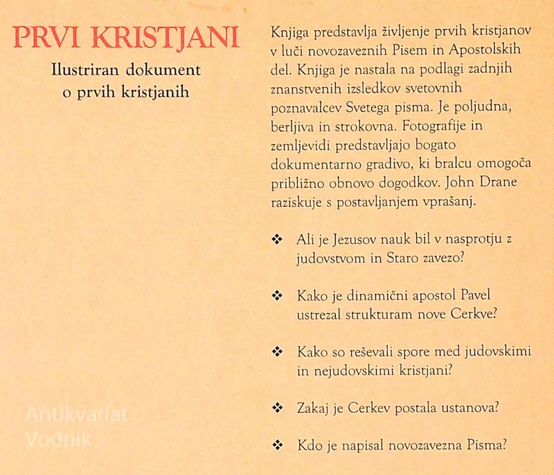 PRVI KRISTJANI, John Drane