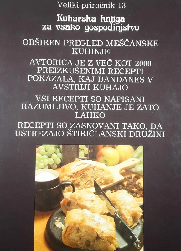 KUHARSKA KNJIGA ZA VSAKO GOSPODINJO, Rosa Karlinger