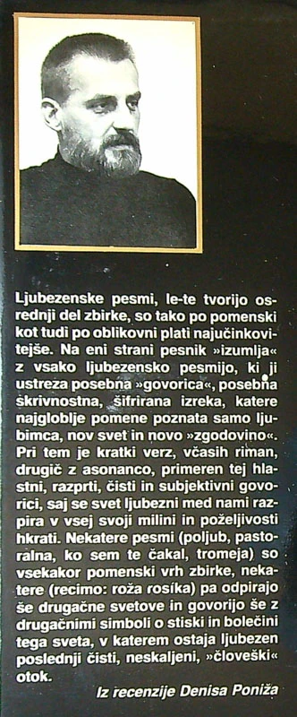 ŽALOSTINKE ZA OČETOM IN OČETNJAVO, Jože Snoj (posvetilo avtorja)