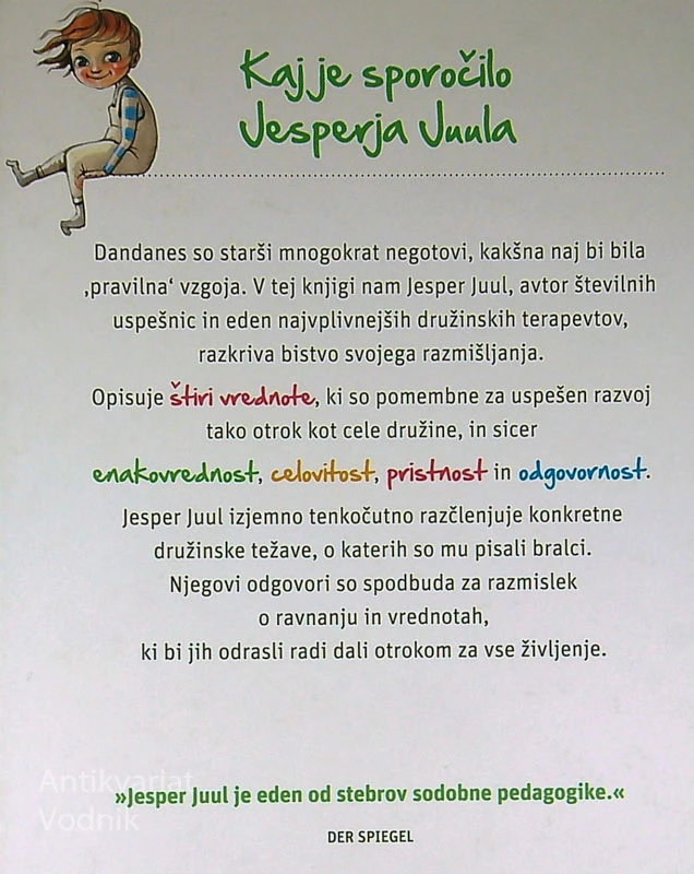 4 VREDNOTE, KI JIH DASTE OTROKU ZA VSE ŽIVLJENJE, Jesper Juul