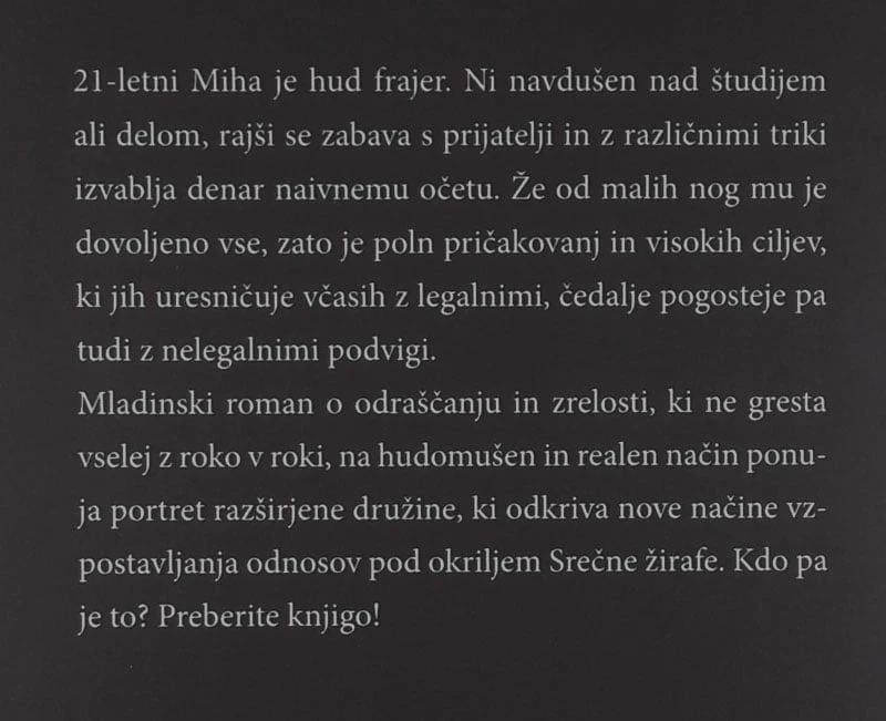 MIHA; #razvajensmrkavc, #roman, Mateja Perpar