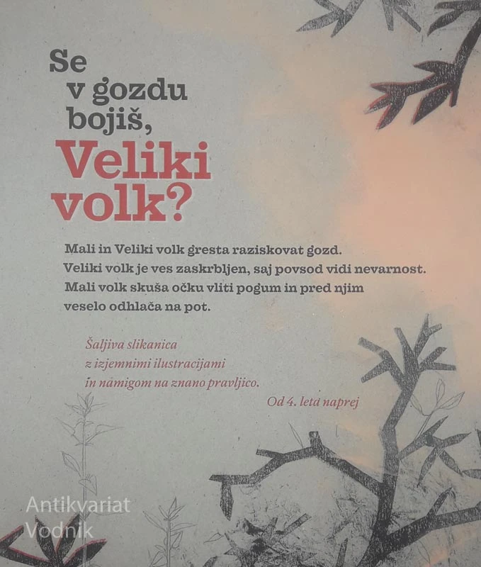 SE V GOZDU BOJIŠ, VELIKI VOLK, Fan De Kinder