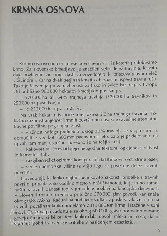 PRIDELOVANJE KRME, Jože Korošec