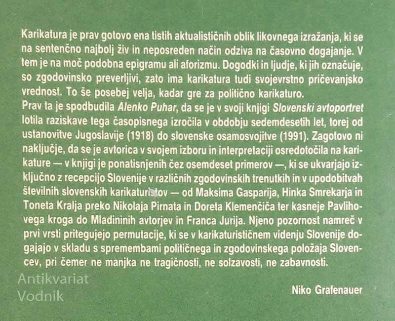 SLOVENSKI AVTOPORTRET 1918 – 1991, Alenka Puhar