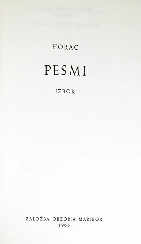 PESMI, Horac