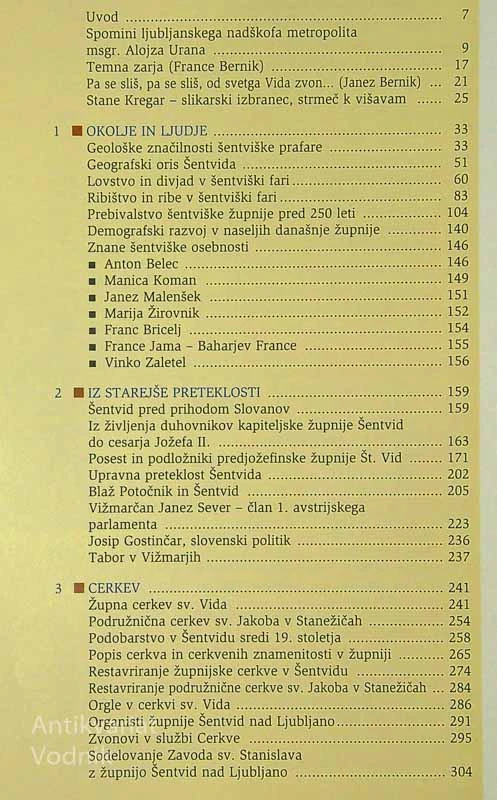 ŽUPNIJA ŠENTVID NAD LJUBLJANO SKOZI ČAS IN PROSTOR