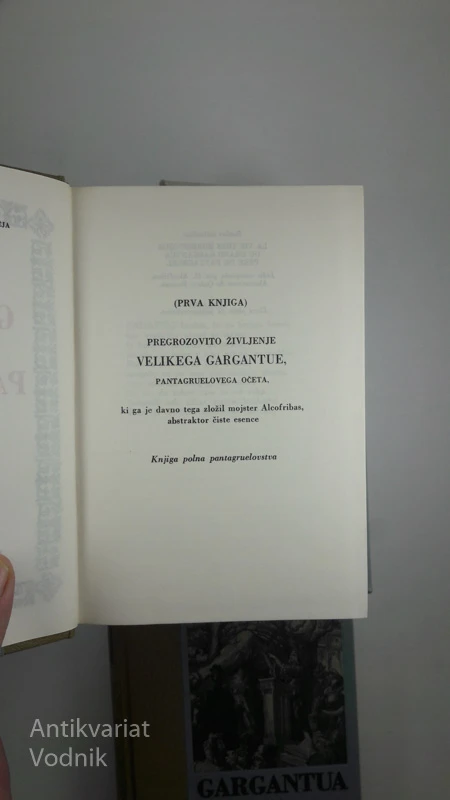 GARGANTUA IN PANTAGRUEL, Rabelais