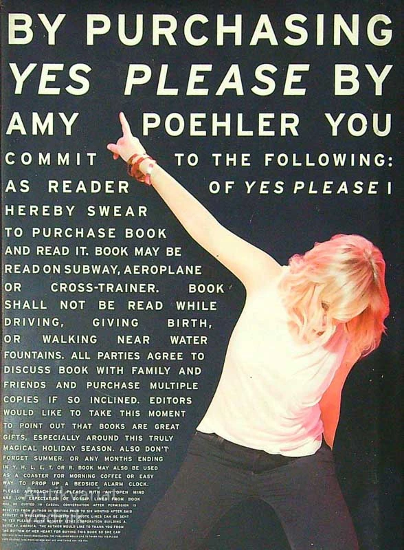 YES PLEASE, Amy Poehler