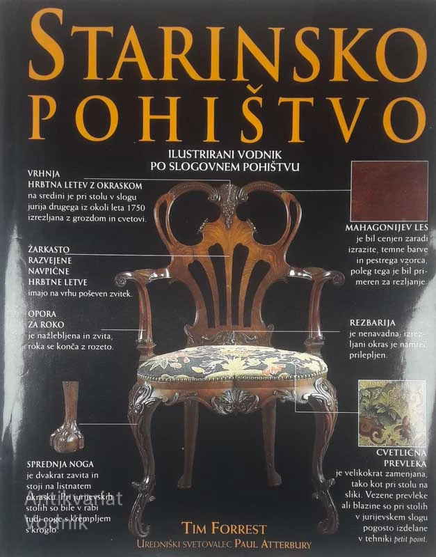 STARINSKO POHIŠTVO; ILUSTRIRANI VODNIK PO SLOGOVNEM POHIŠTVU, Tim Forrest