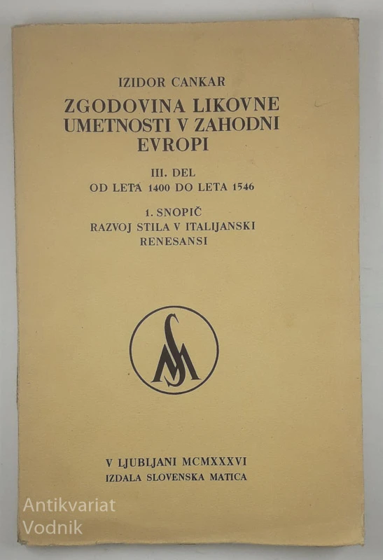 ZGODOVINA LIKOVNE UMETNOSTI V ZAHODNI EVROPI, II. in III. del