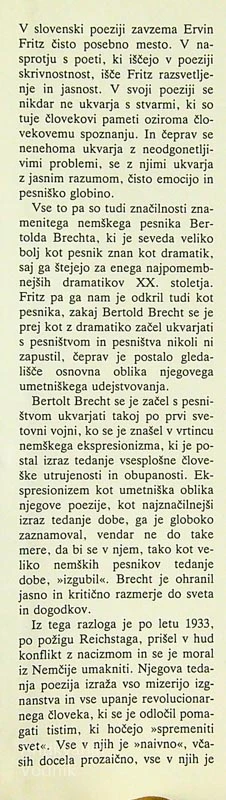 PESMI, Bertolt Brecht