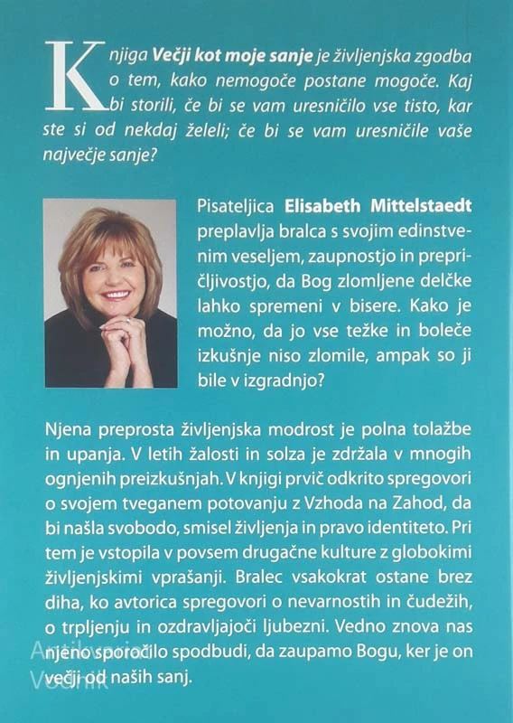 VEČJI KOT MOJE SANJE, Elisabeth Mittelstaedt