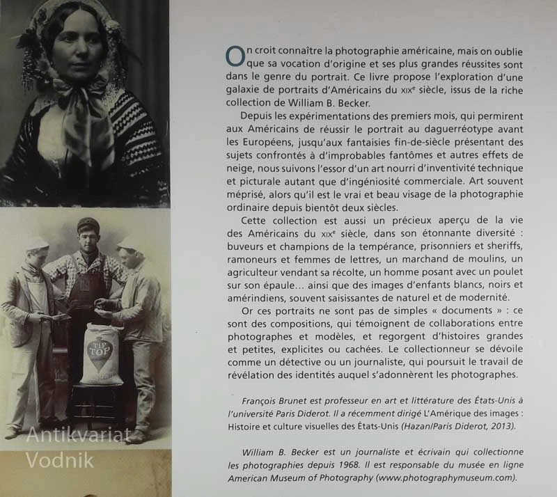 L’HÉRITAGE DE DAGUERRE EN AMÉRIQUE, François Brunet in William B. Becker