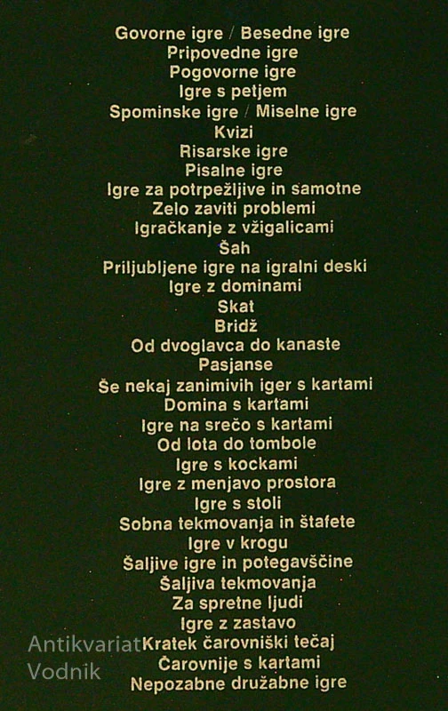 DRUŽABNE IGRE ZA KRATEK ČAS, Roland Gööck