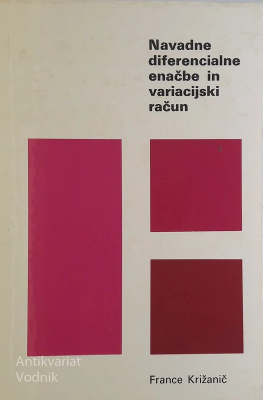 NAVADNE DIFERENCIALNE ENAČBE IN VARIACIJSKI RAČUN