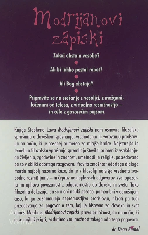 MODRIJANOVI ZAPISKI, Stephen Law