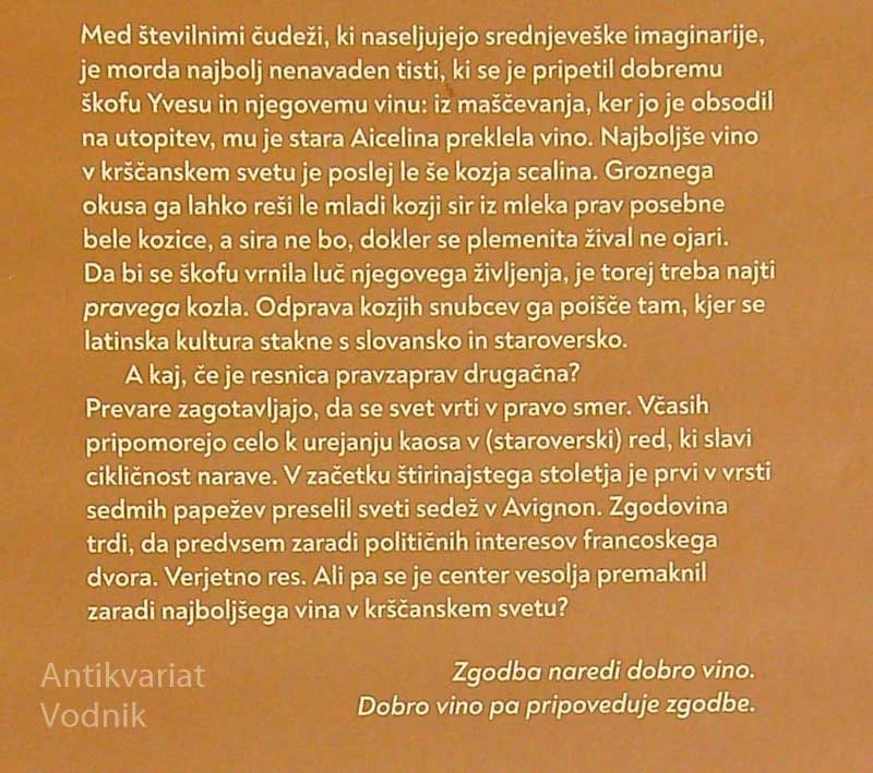 O VINU, KOZAH IN DRUGIH PREVARAH, Boris Kolar