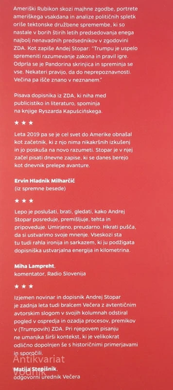 AMERIŠKI RUBIKON, Andrej Stopar