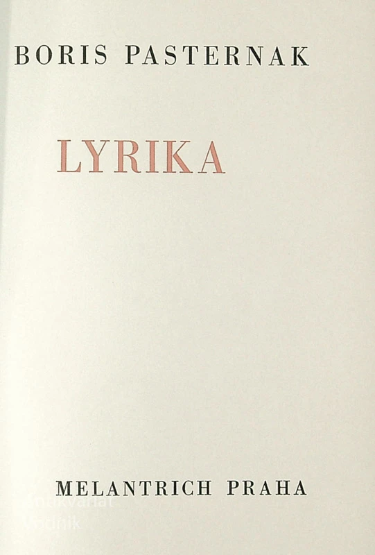 LYRIKA, Boris Pasternak