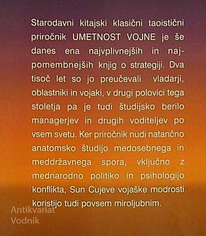UMETNOST VOJNE, Sun Cu