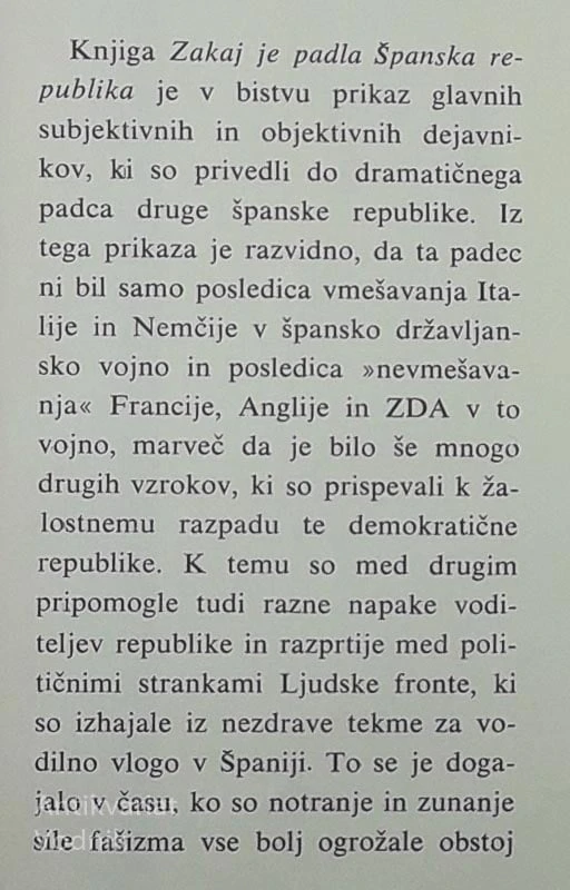 ZAKAJ JE PADLA ŠPANSKA REPUBLIKA, Alojz Ravbar