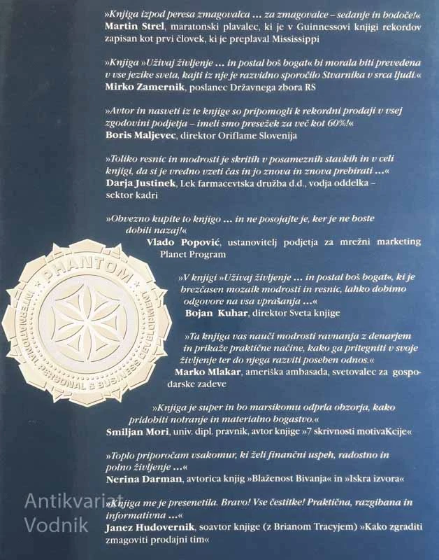 UŽIVAJ ŽIVLJENJE IN POSTAL BOŠ BOGAT, Boris Vene