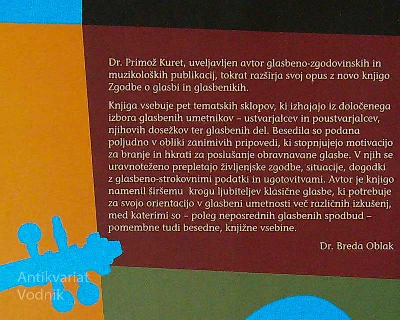 ZGODBE O GLASBI IN GLASBENIKIH, Primož Kuret