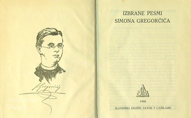 IZBRANE PESMI SIMONA GREGORČIČA