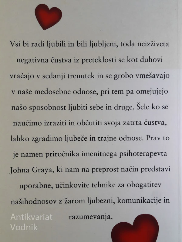 KAR ČUTIŠ, LAHKO ZDRAVIŠ, vodnik za obogatitev medsebojnih odnosov, dr. John Gray