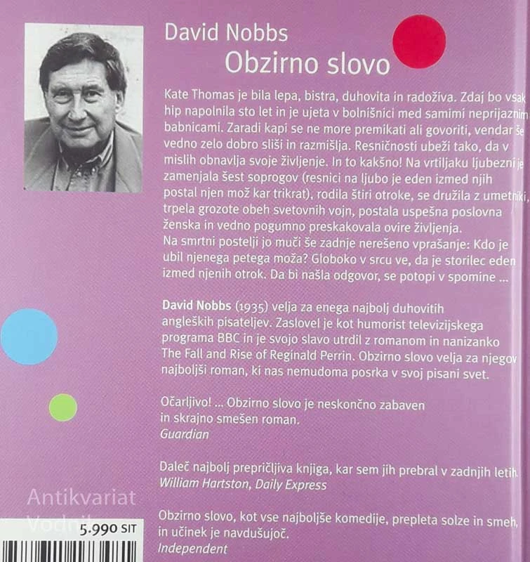 OBZIRNO SLOVO, David Nobbs
