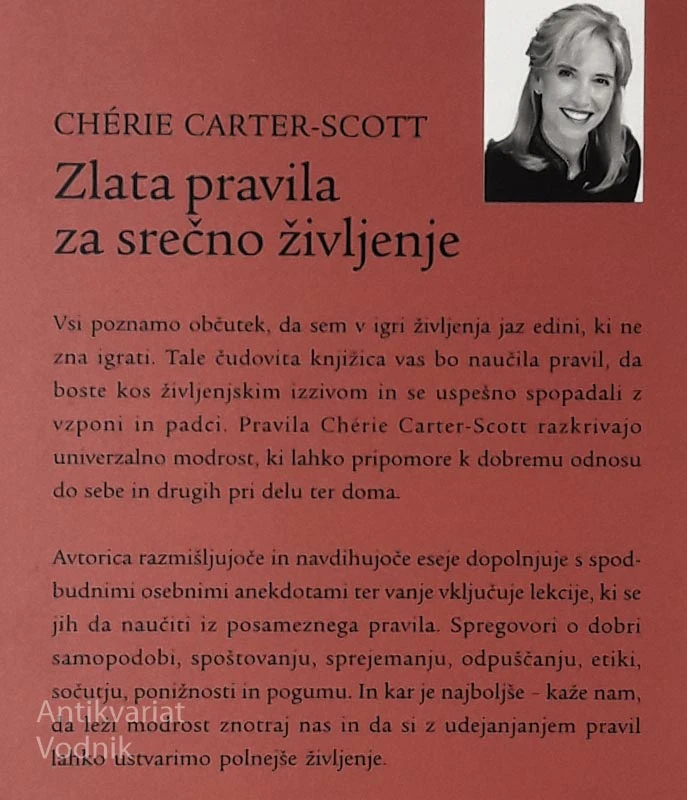 ZLATA PRAVILA ZA SREČNO ŽIVLJENJE Cherie Carter Scott
