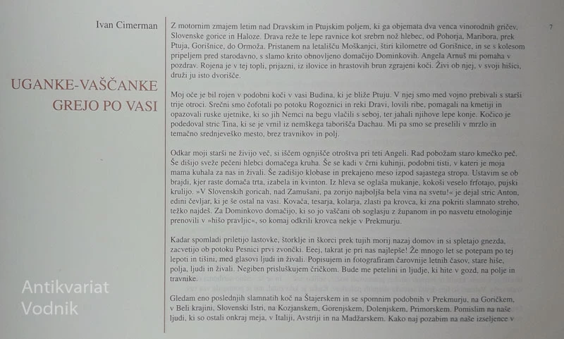 UGANKE – VAŠČANKE, Ivan Cimerman